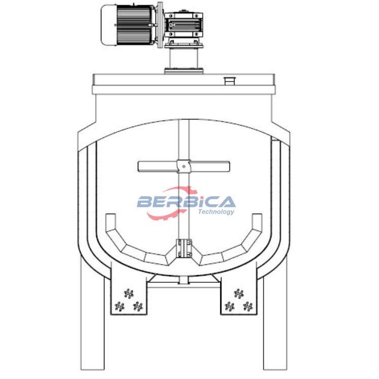BMK- 300L Heating Jackets Liquid Mixing Kettle