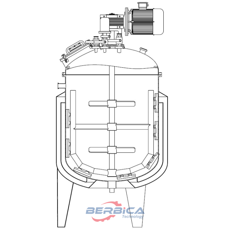 BMK- 300L Heating Jackets Liquid Mixing Kettle