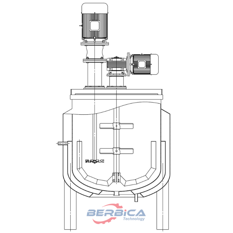 BMK- 300L Heating Jackets Liquid Mixing Kettle