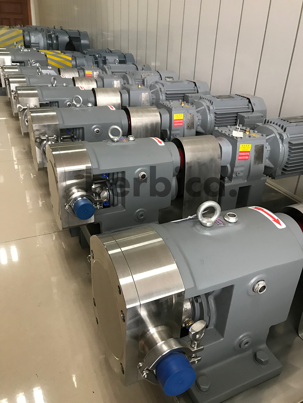 Lobo pump batch in Berbica workshop