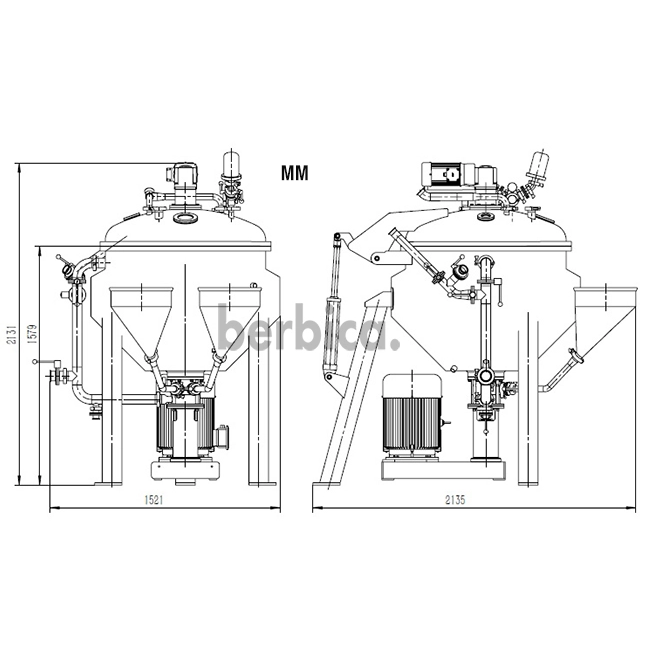 BSP - 500L Berbica Standard Production Plant Food Homogenizing Mixing Machine